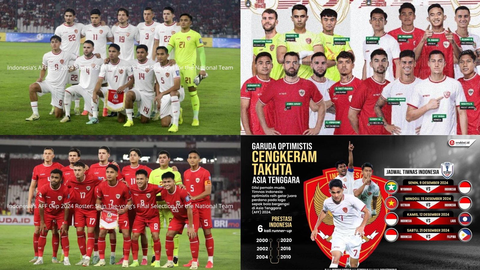 Indonesia’s AFF Cup 2024 Roster: Shin Tae-yong’s Final Selection for the National Team