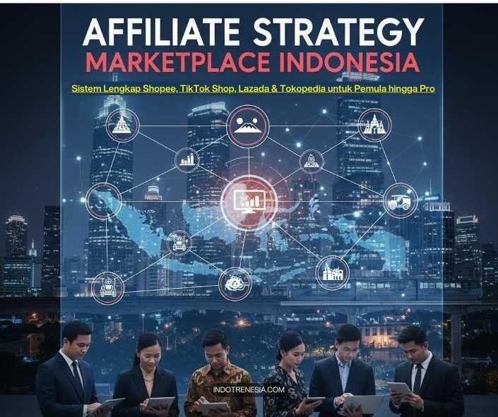 Affiliate Strategy Marketplace Indonesia: Sistem Lengkap Shopee, TikTok Shop, Lazada & Tokopedia untuk Pemula hingga Pro