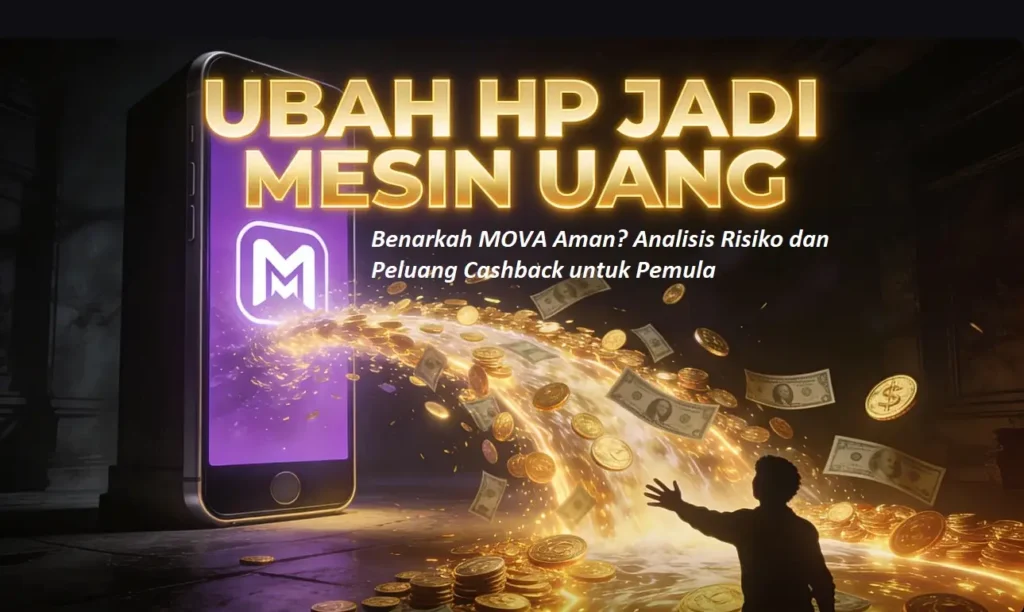MOVA aman, risiko MOVA, MOVA scam, review MOVA, cashback MOVA, model bisnis MOVA