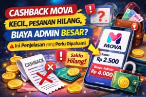 cashback mova kecil dan hilang